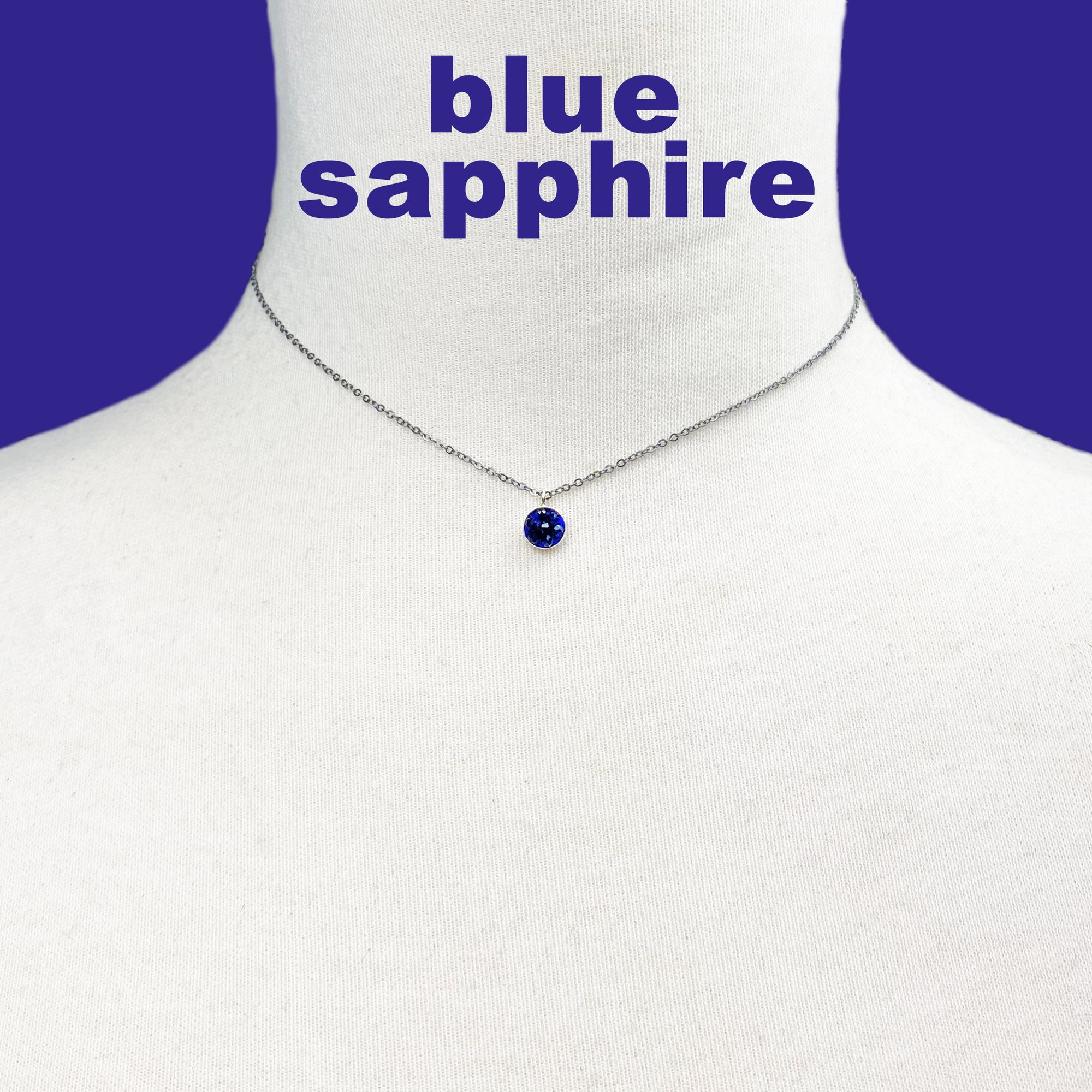 Tiny Fabulous Mosaic Birthstone necklace