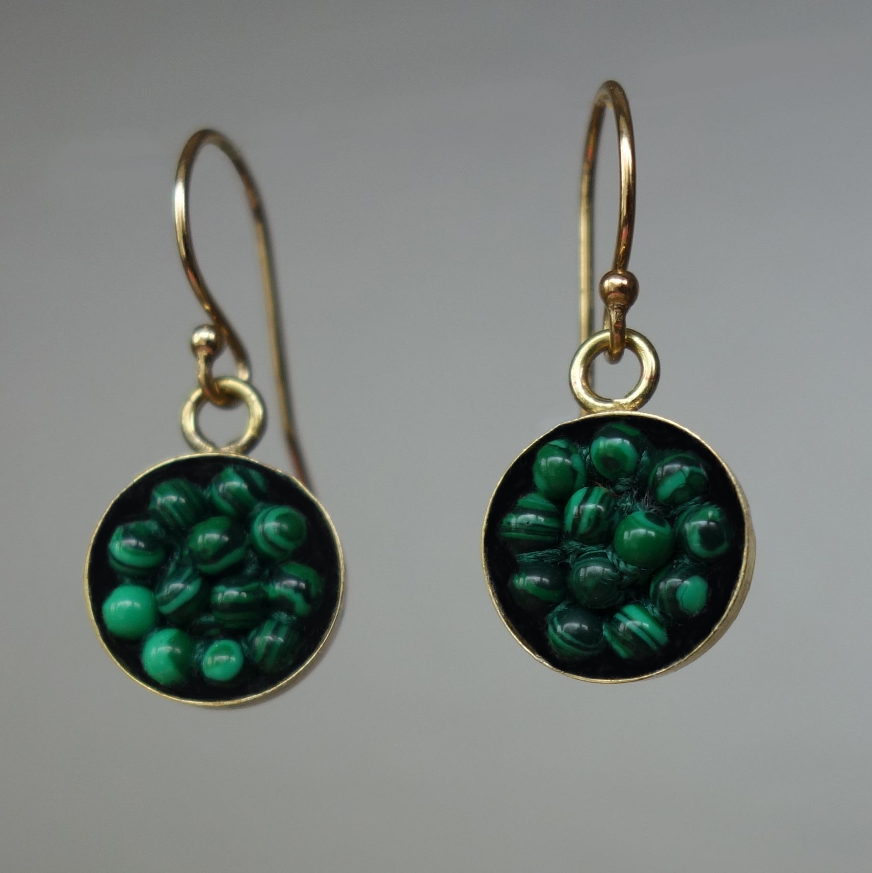 Moxie Malachite Mosaic Earrings (Wanderlust Paris)