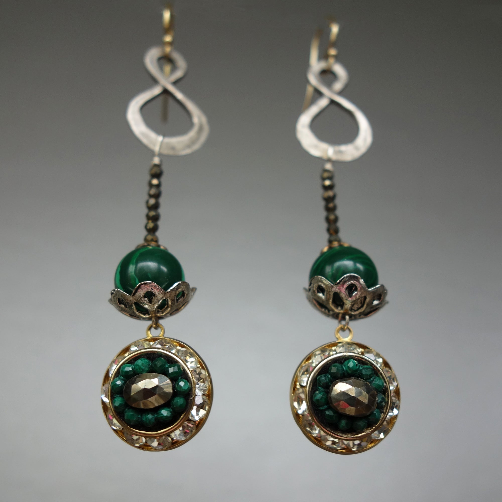 Malachite Mosaic Earring (Wanderlust Paris)