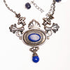 Nights in Hydra: lapis and silver necklace
