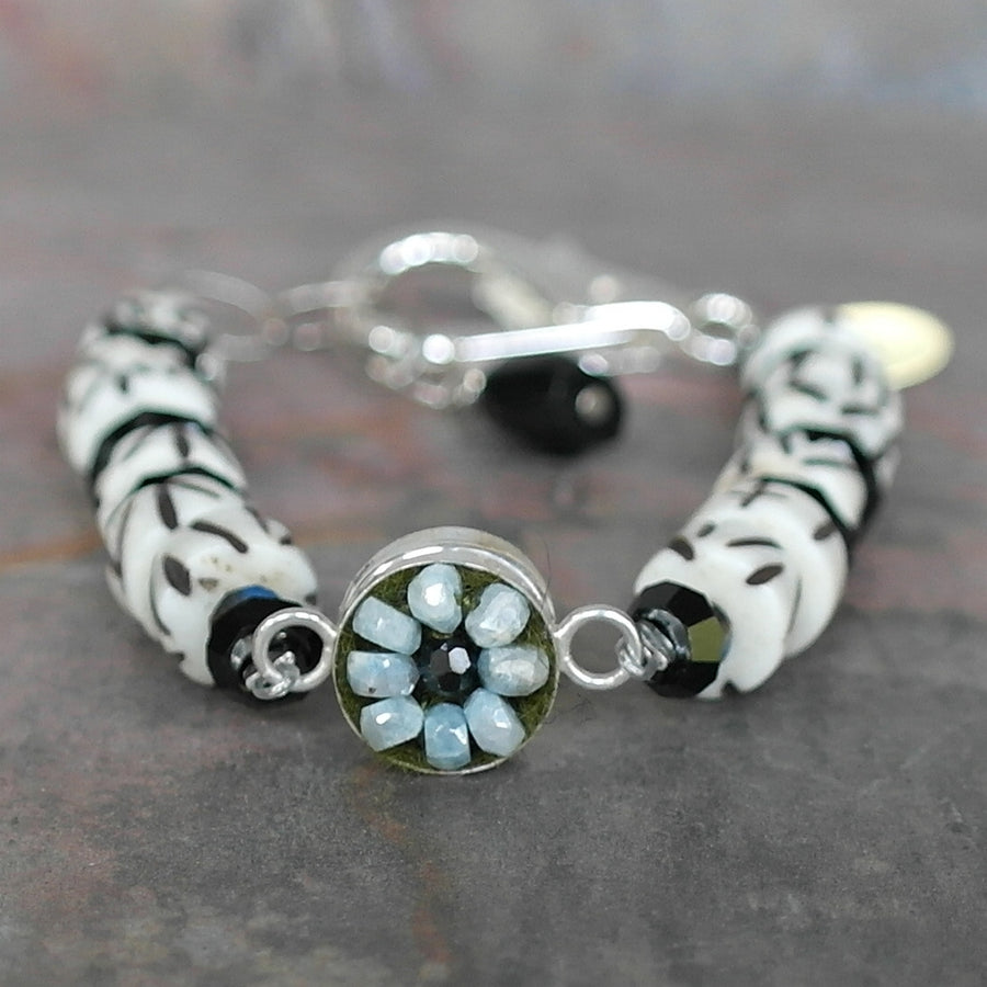 2 sided black and white sapphires