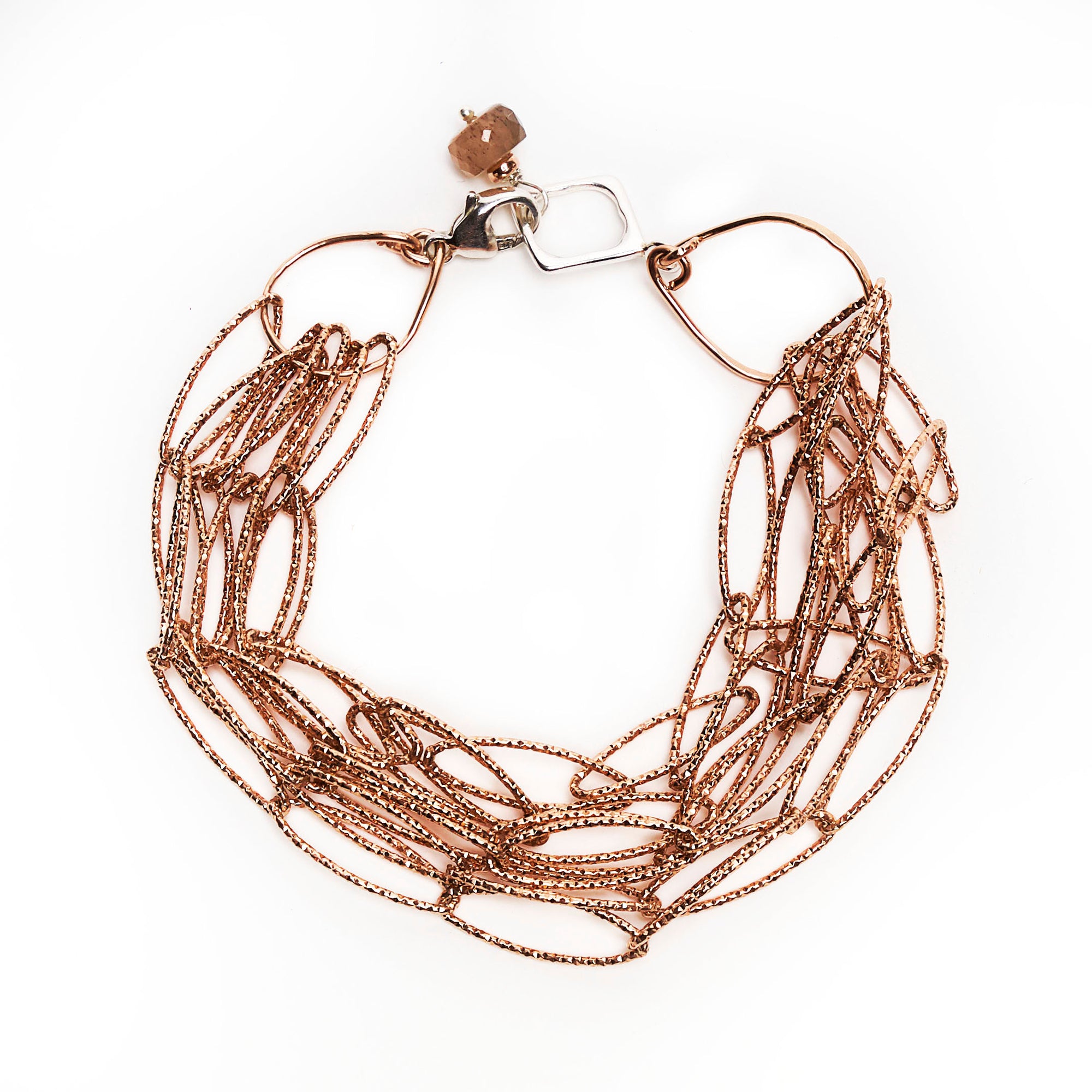 Love's Blooming Rose Gold Multi-Strand bracelet