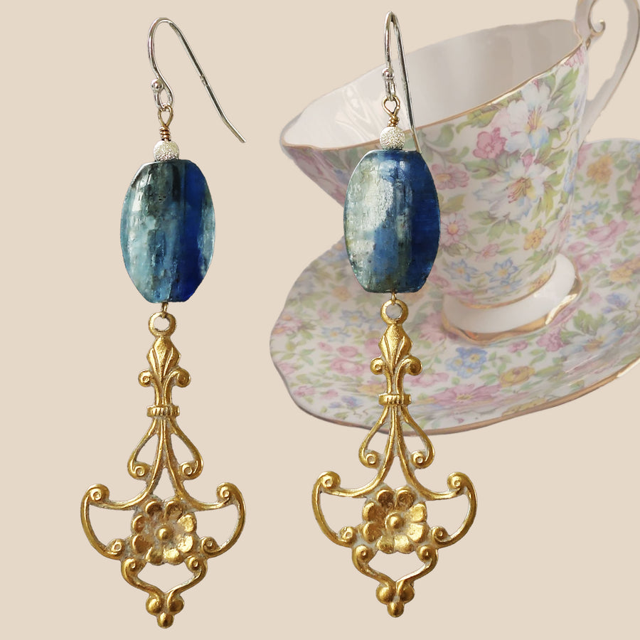 Attitude of Gratitude: kyanite earrings