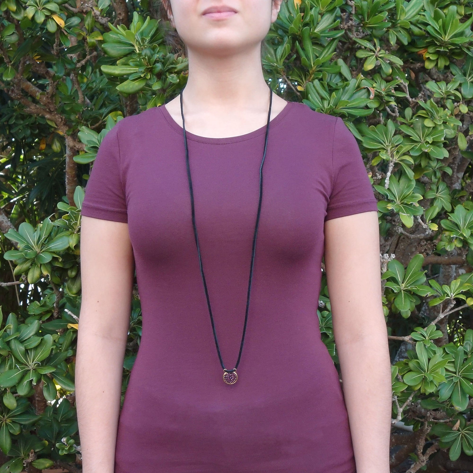 Iconic Garnet Bracelet/Necklace on Leather