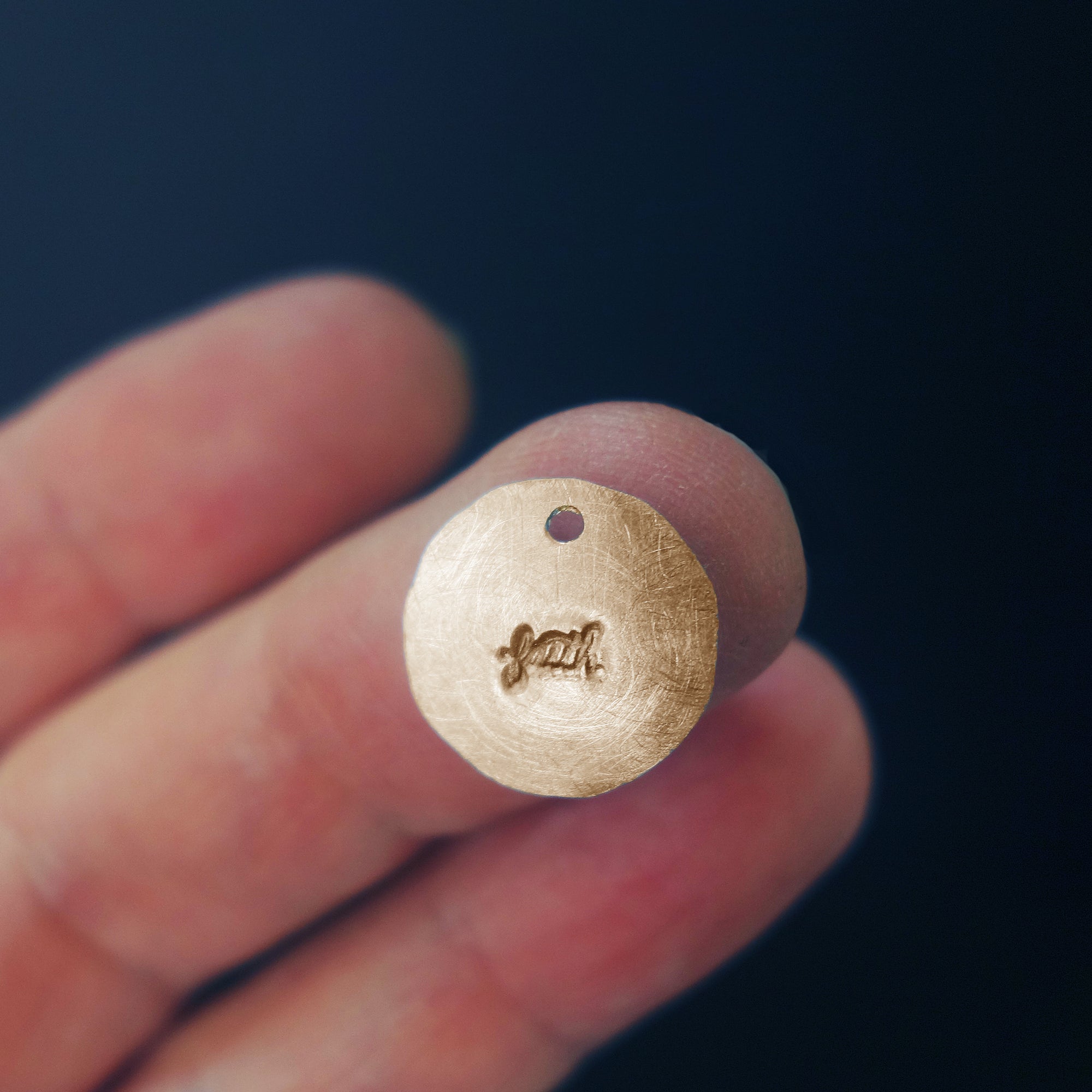 Faith silver or gold charm