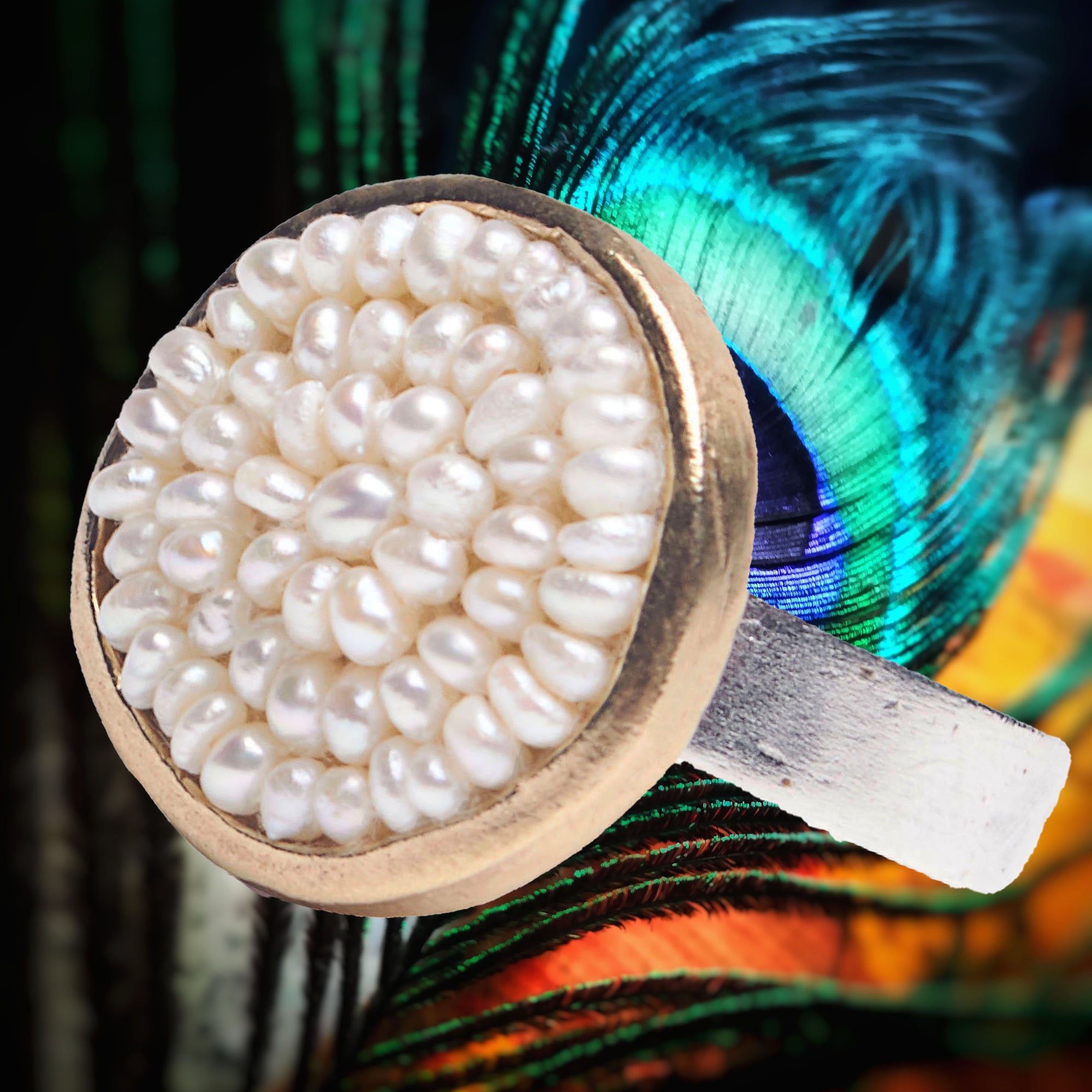 Iconic Pearl Mosaic Ring