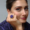 Royal Violet amethyst mosaic ring