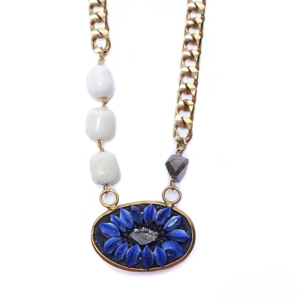 Lapis Lazuli and Black Onyx Necklace