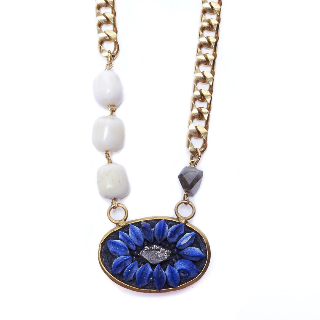 Lapis Lazuli and Black Onyx Necklace