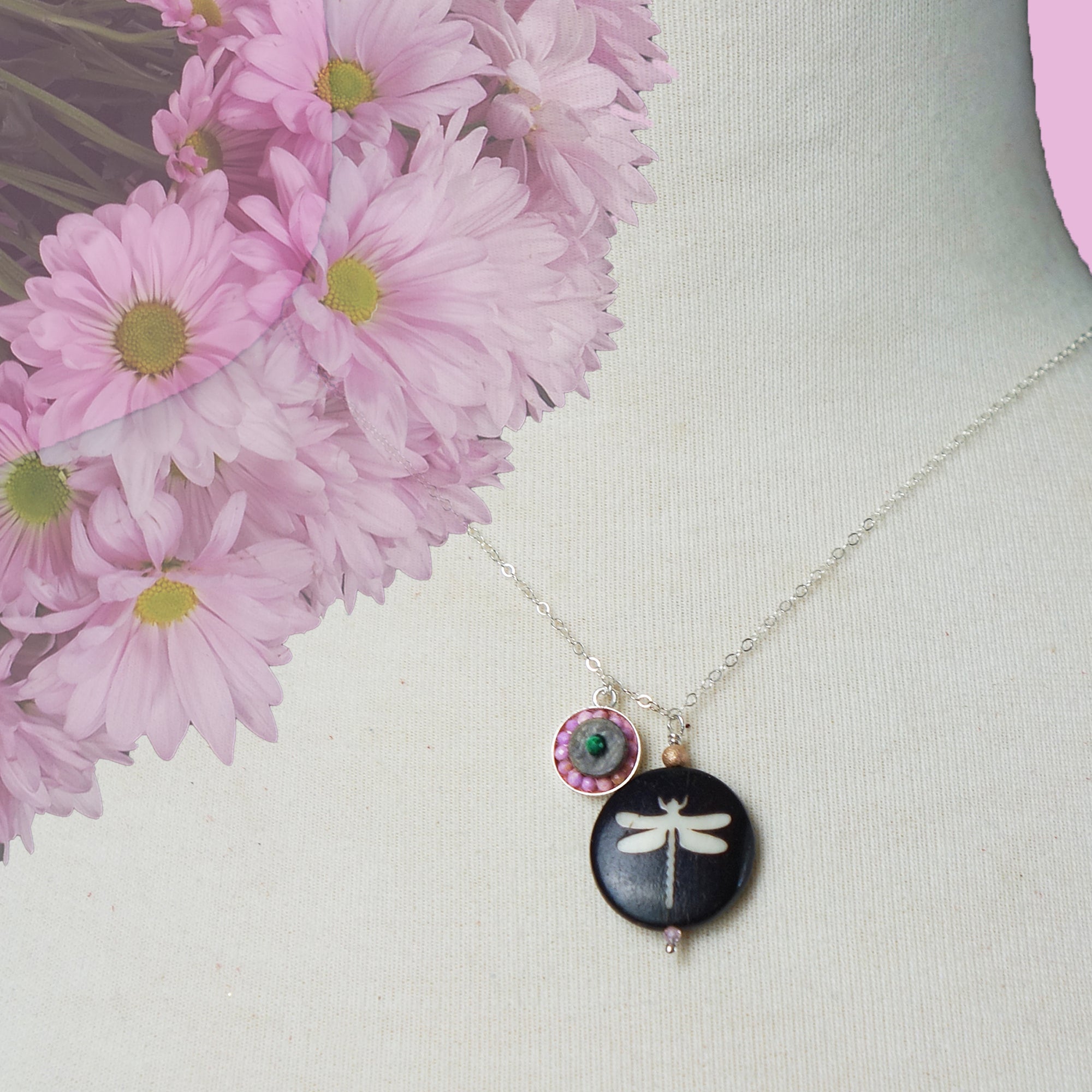 She's Doing Her Own Thing: Dragonfly necklace