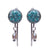 Aquamarine Earrings with Pearl drop