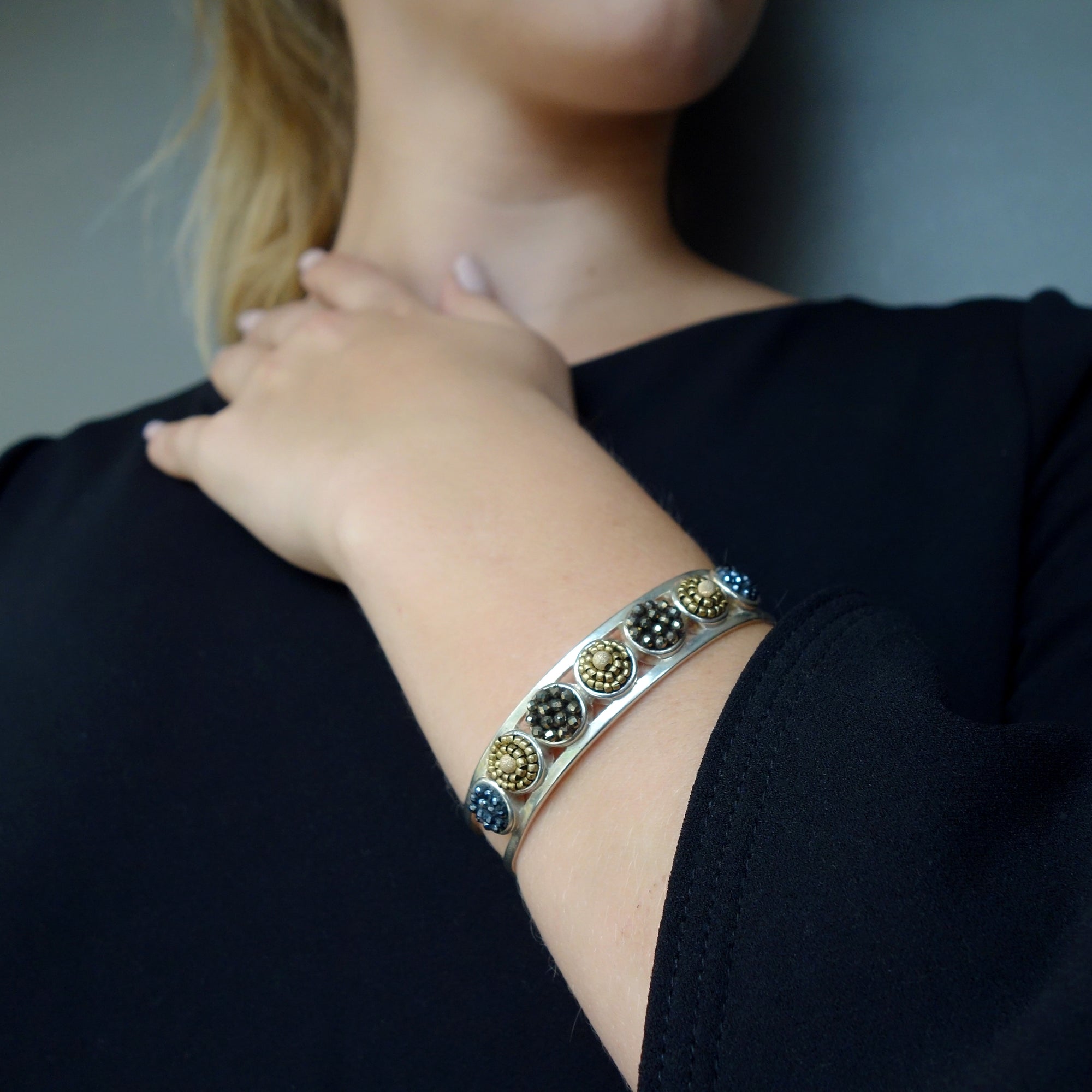 Midnight in Byzantium: Multi Mosaic Cuff
