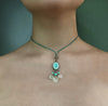 Peruvian Opal with Tibetan Turquoise necklace
