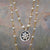 She is a Treasure: pearl mosaic on pearl chain necklace
