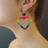 I ❤️ Rainbows tourmaline and seed bead earring