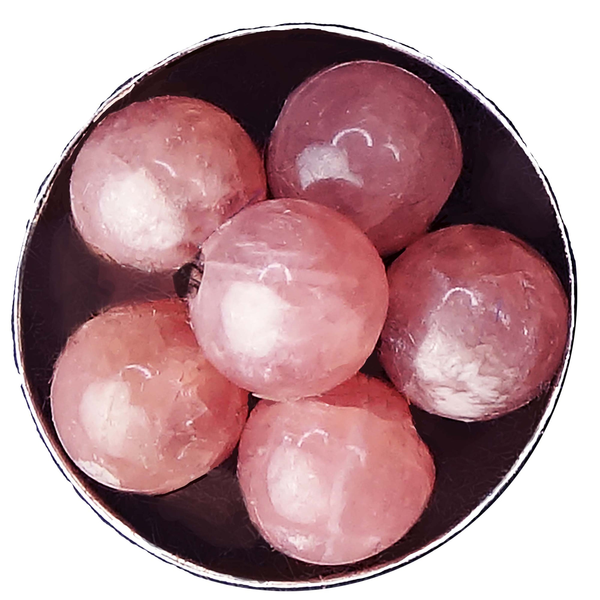 Lift Her Up in Peace: rhodocrosite post earring