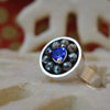 Tanzanite trillium mosaic ring