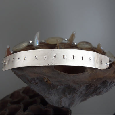 She Wore her Soul on her Sleeve (hand hammered silver bangle)