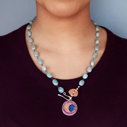 Midnight Moon Dances on the Water Necklace/Bracelet