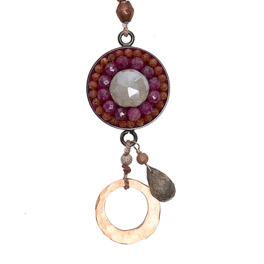 One Giant Leap for Mankind (hand hammered moon) necklace/bracelet