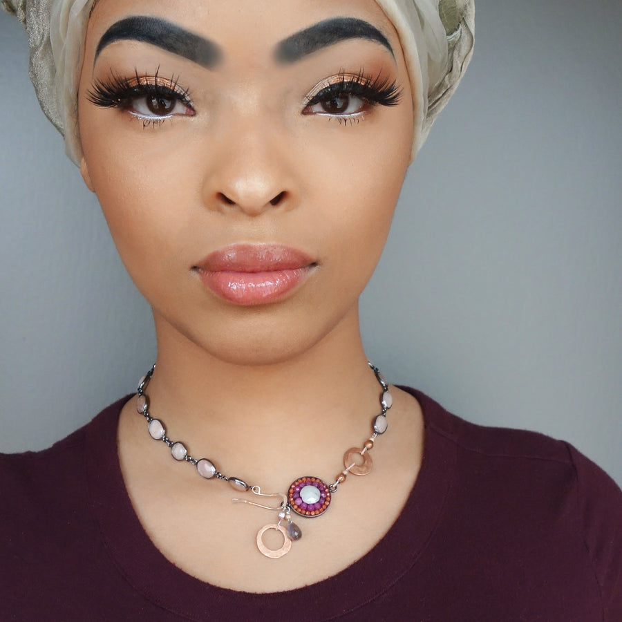 One Giant Leap for Mankind (hand hammered moon) necklace/bracelet