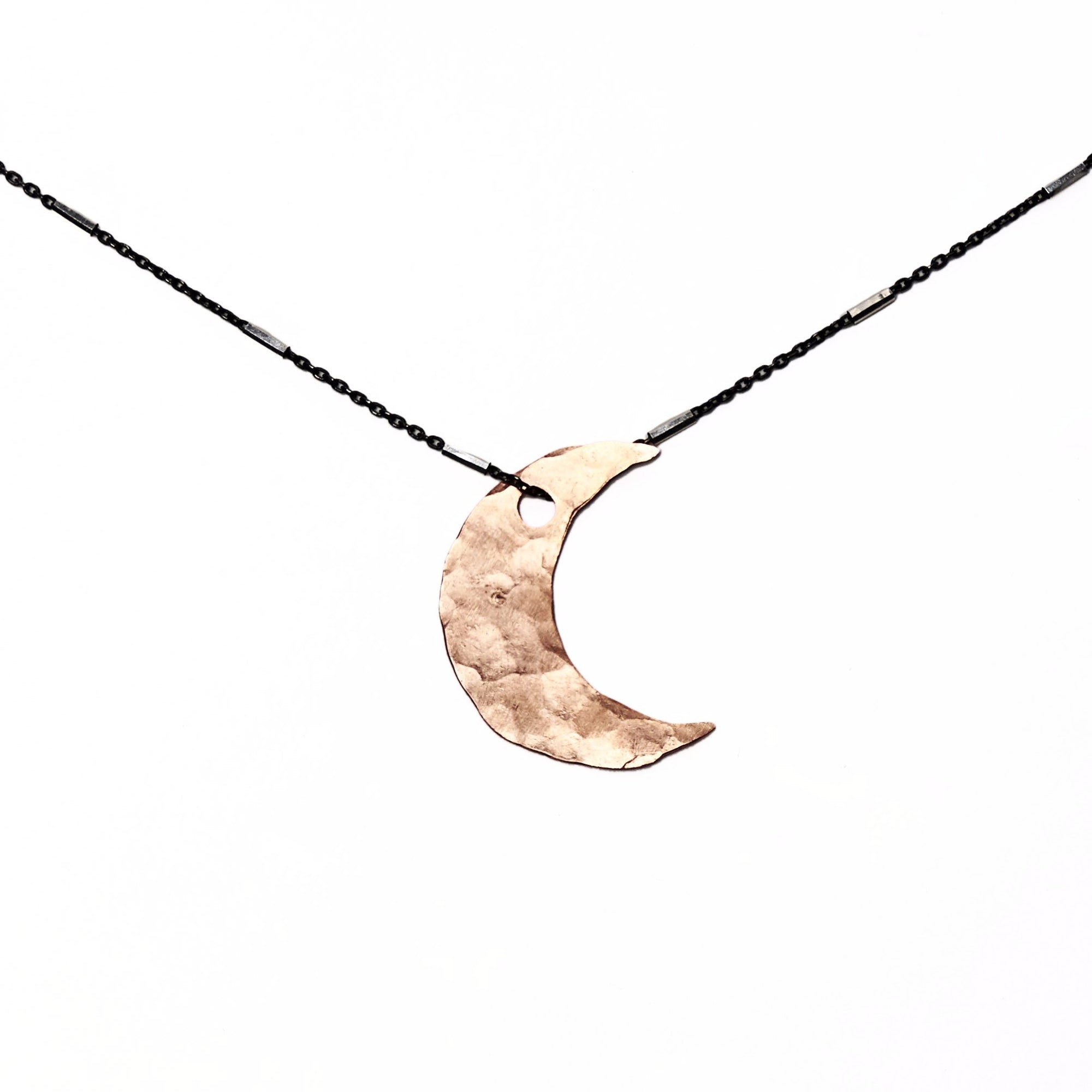 Oh It's a Copper Moon in the Night Sky Necklace