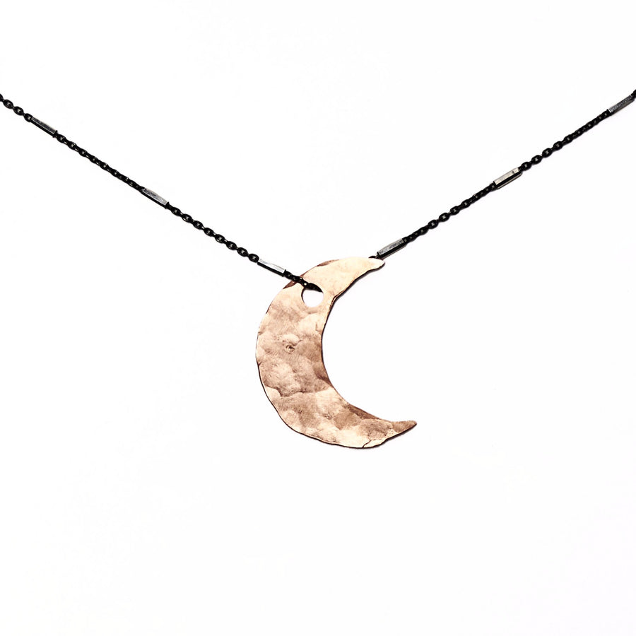 Oh It's a Copper Moon in the Night Sky Necklace