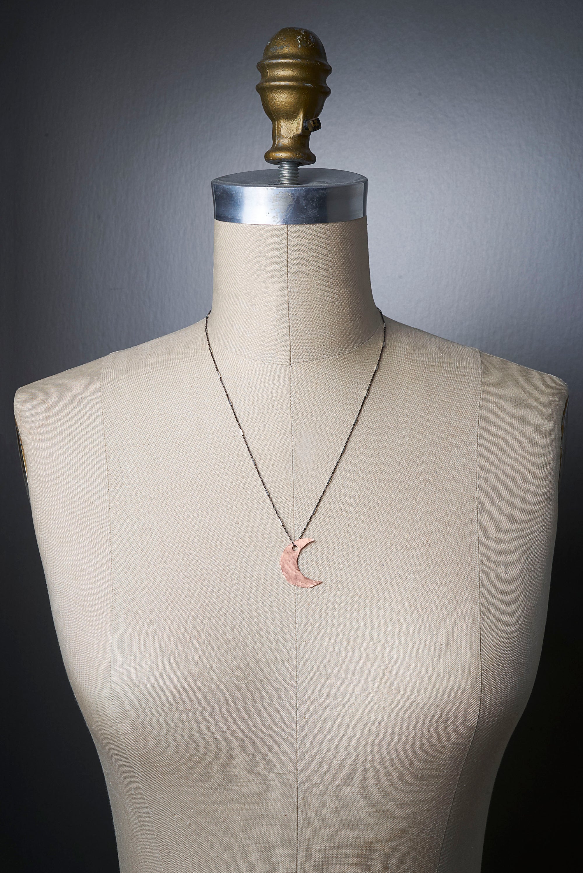 Oh It's a Copper Moon in the Night Sky Necklace