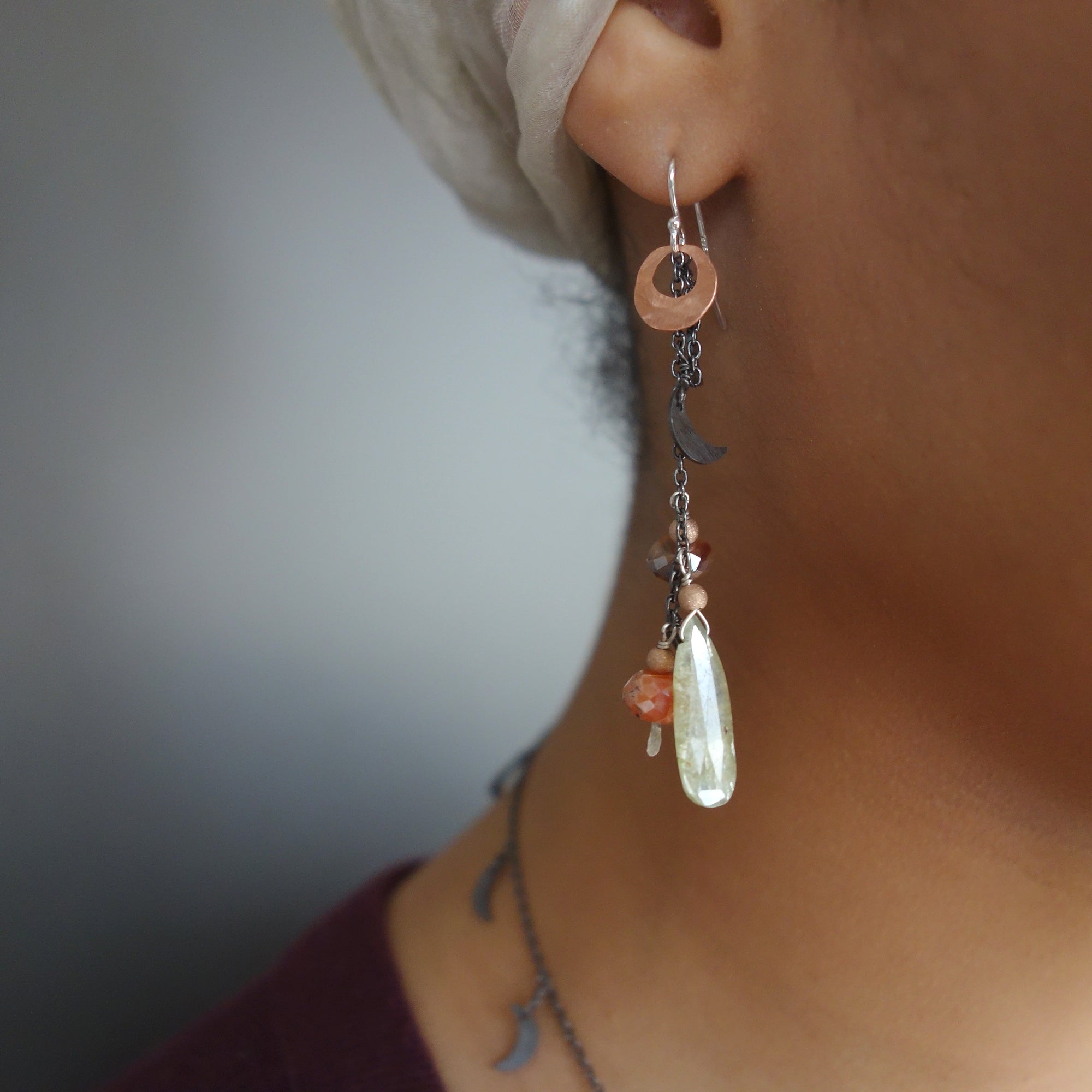 I'm Being Followed by a Moon Shadow Earring