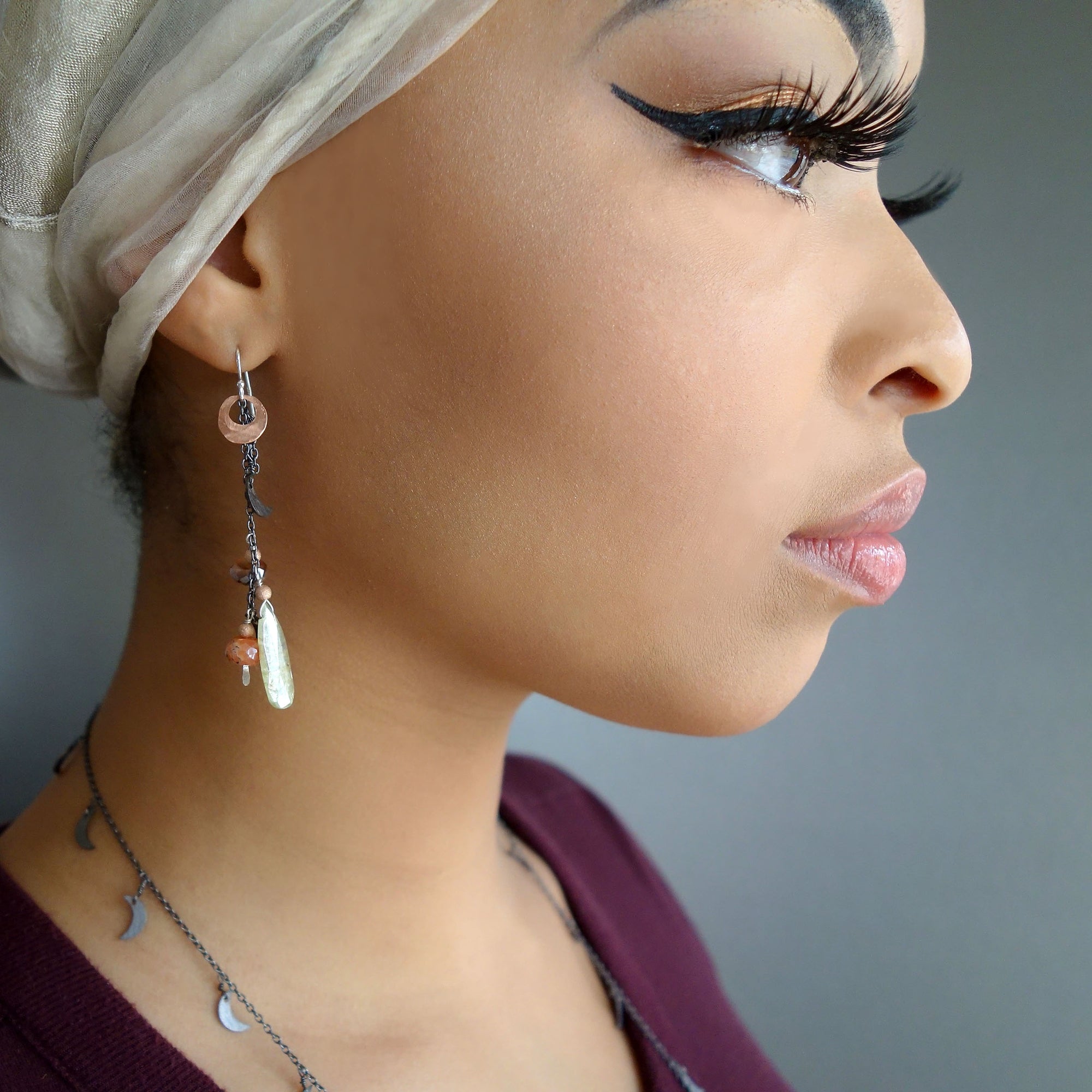 I'm Being Followed by a Moon Shadow Earring