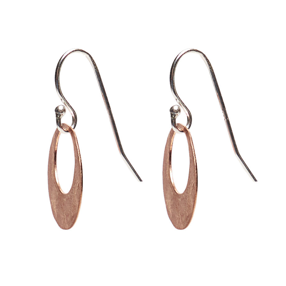 Hand Hammered Copper Hoop earring