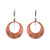Hand Hammered Copper Hoop earring