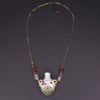 How Do I Love Thee, Let Me Count the Ways: vintage porcelain, moonstone necklace