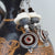 Velvet Evening Earring: carnelian, garnet, silver