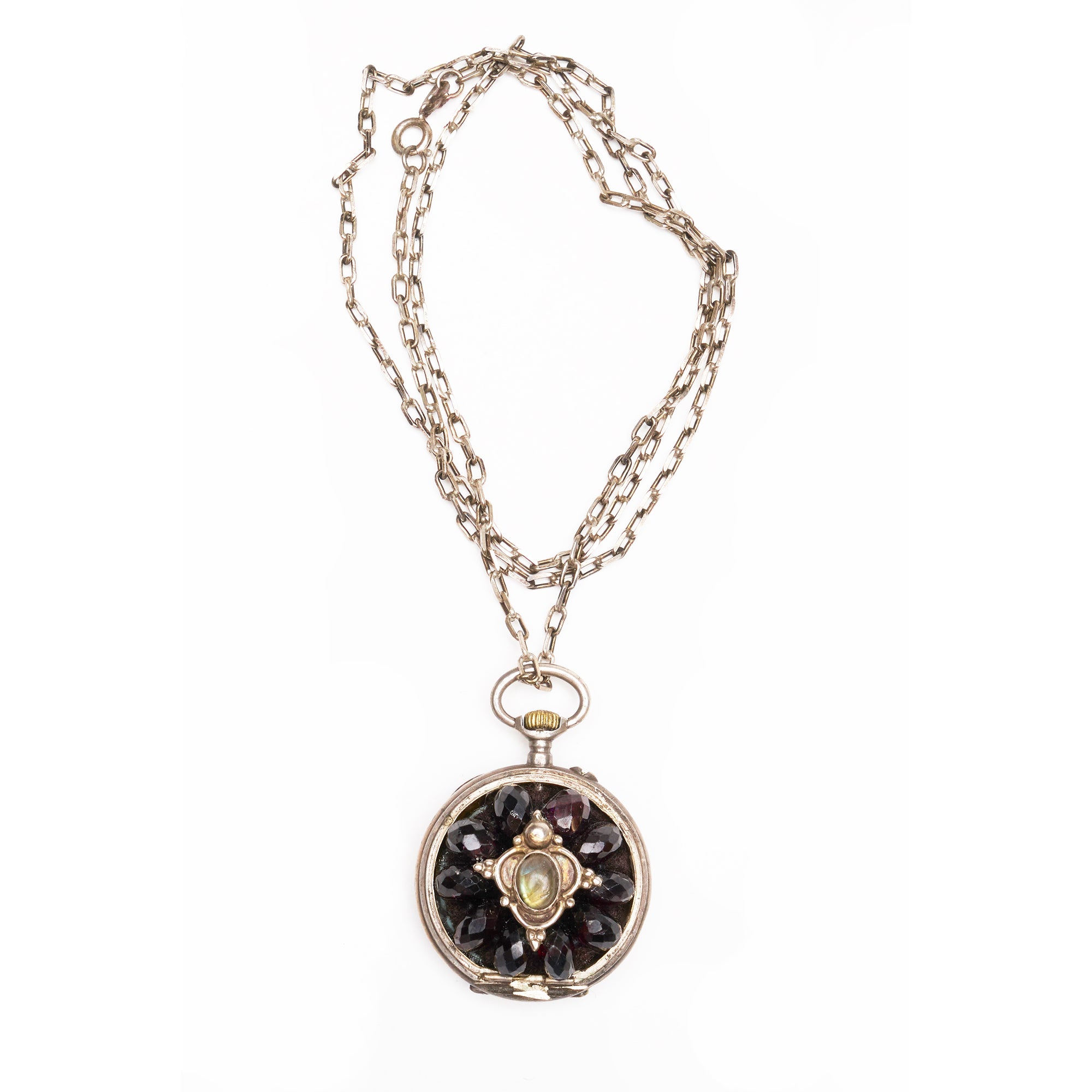 Wanderlust Bordeaux: Garnet Mosaic in 1840's Vintage Watch