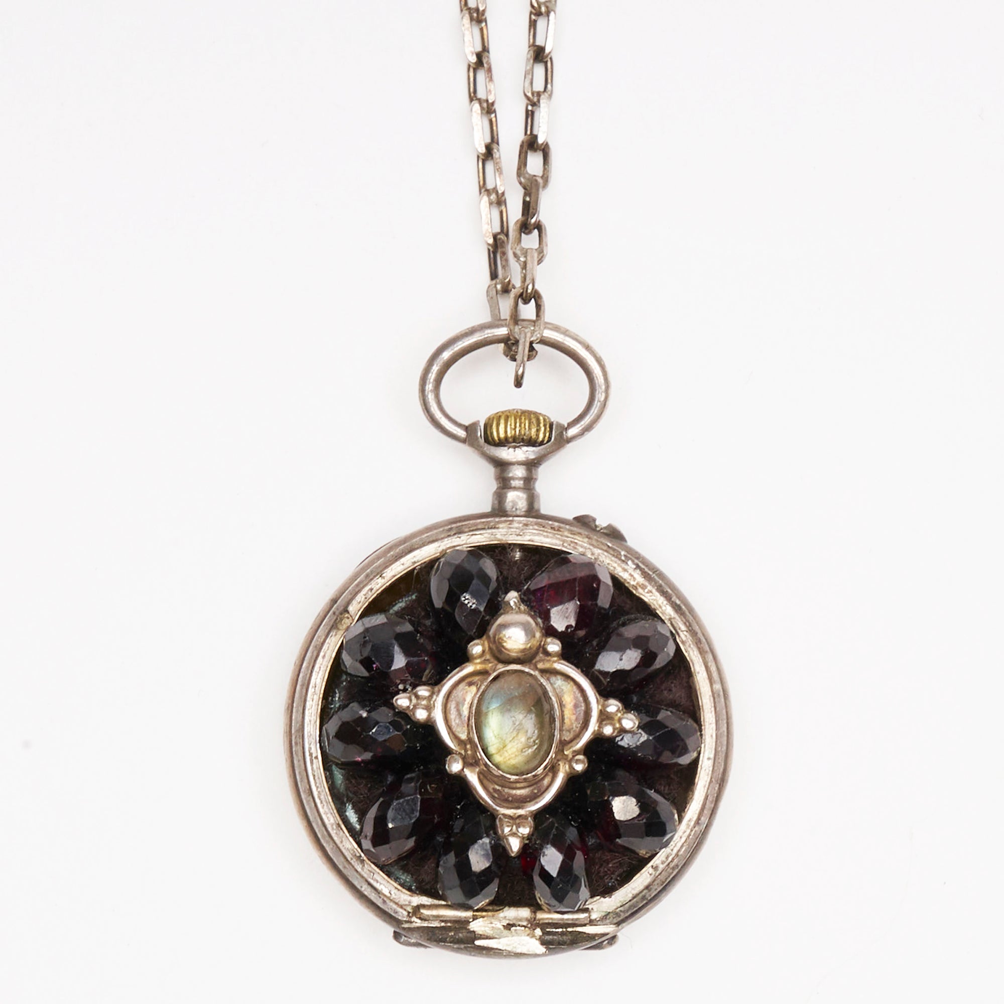 Wanderlust Bordeaux: Garnet Mosaic in 1840's Vintage Watch