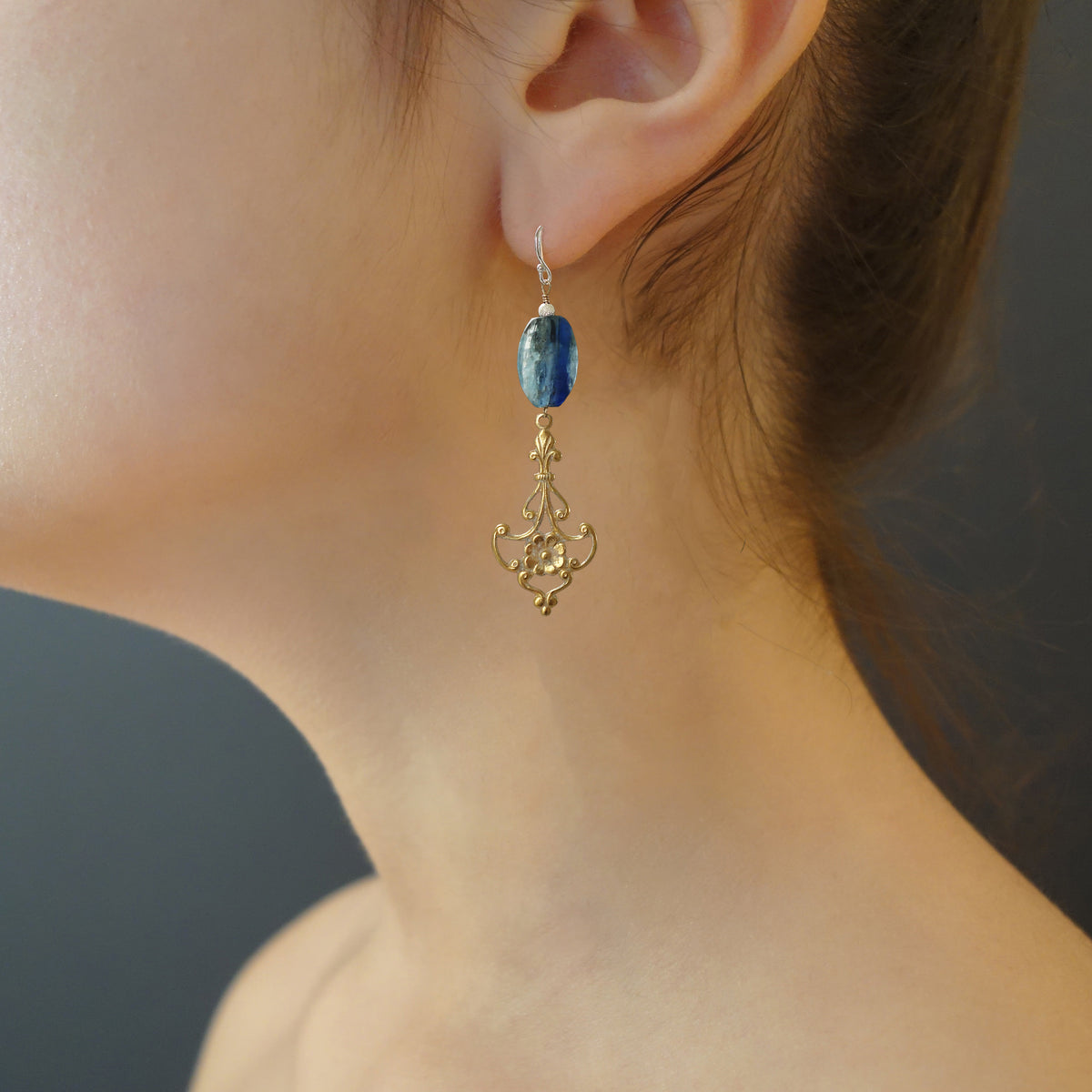 Attitude of Gratitude: kyanite earrings