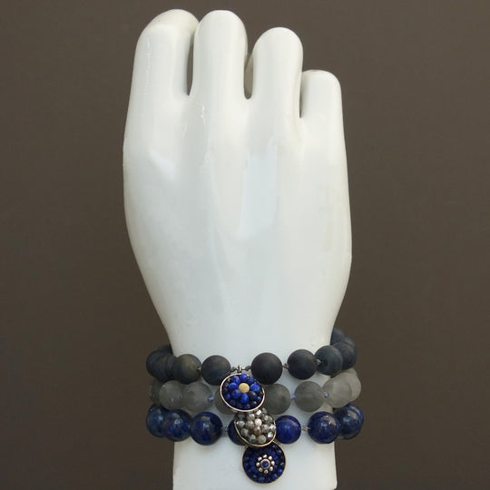 Love Me some Lapis mosaic bracelet