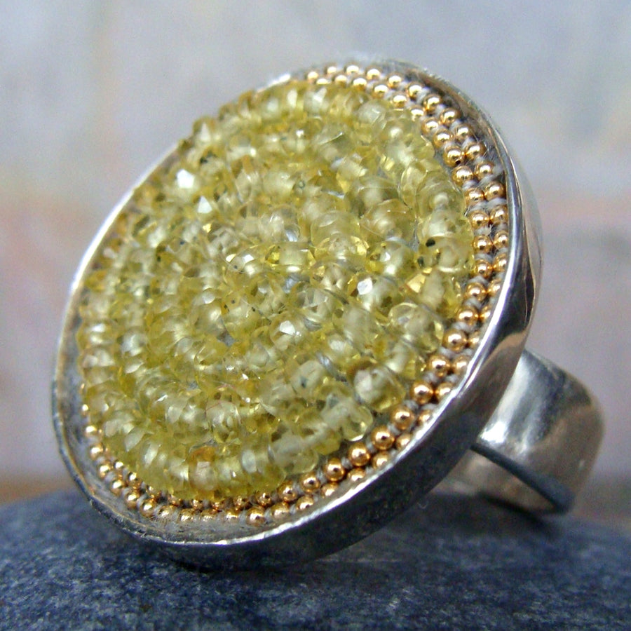 Sapphire Sunshine Mosaic Ring